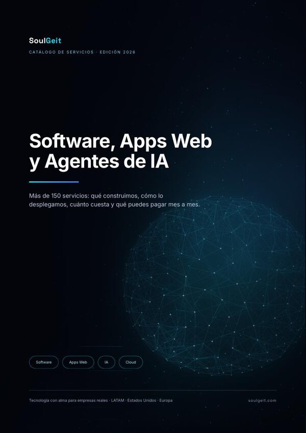 Portada del catálogo SoulGeit 2026 en español